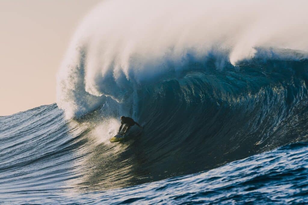 Guy Brown surfing