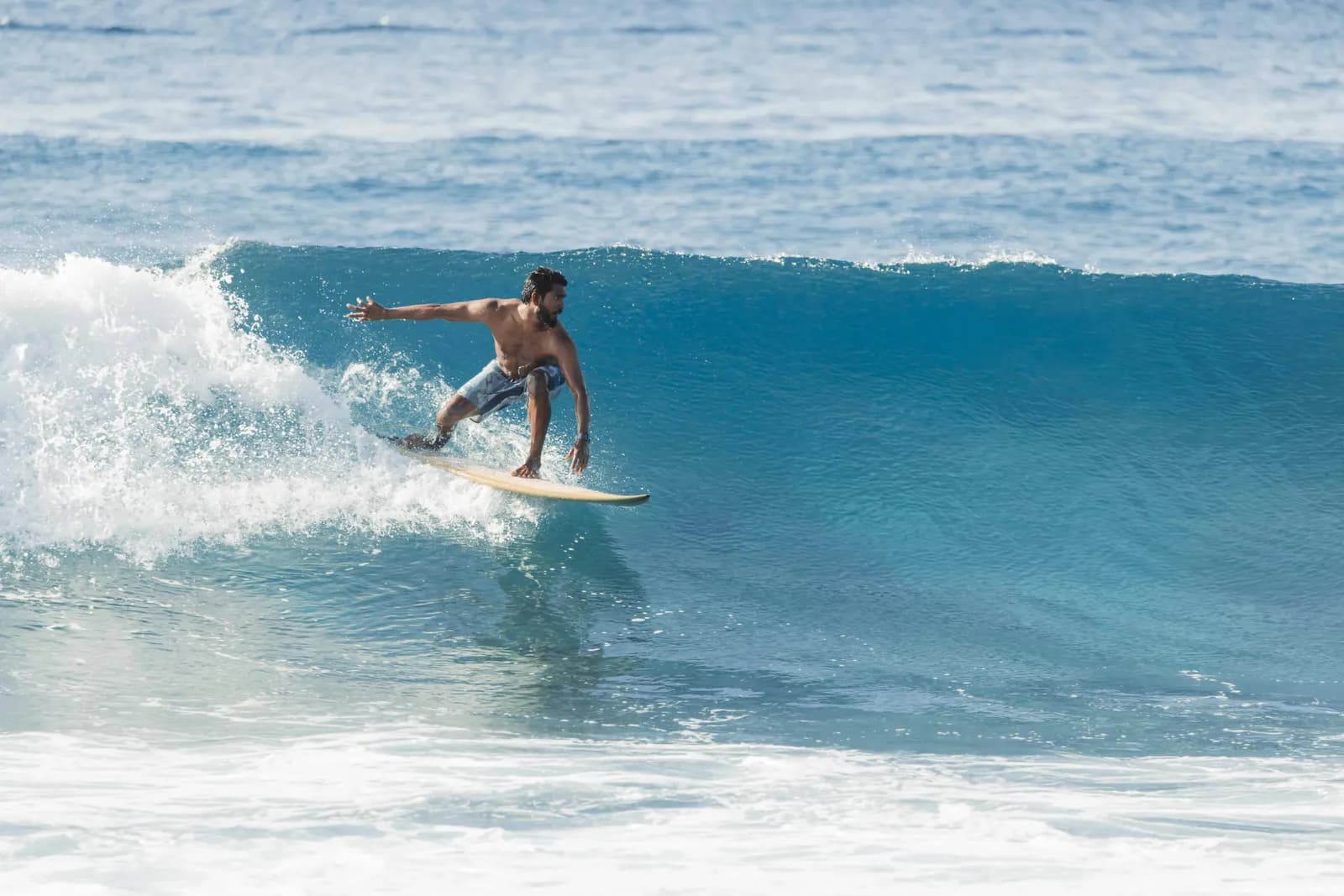 Surf scene from Maldives.