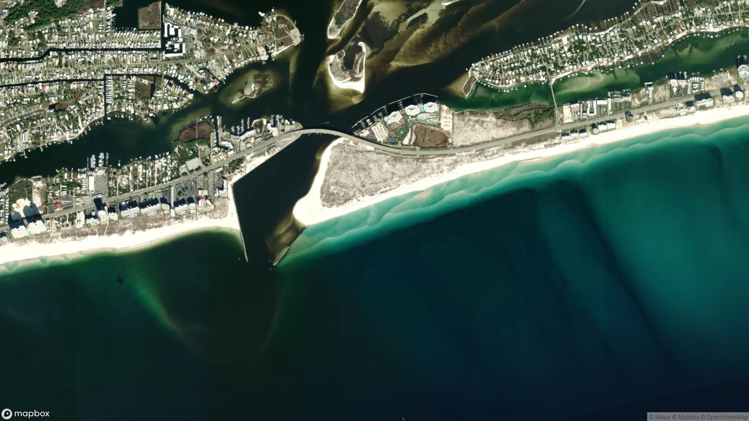 Surf scene from Alabama, United States.