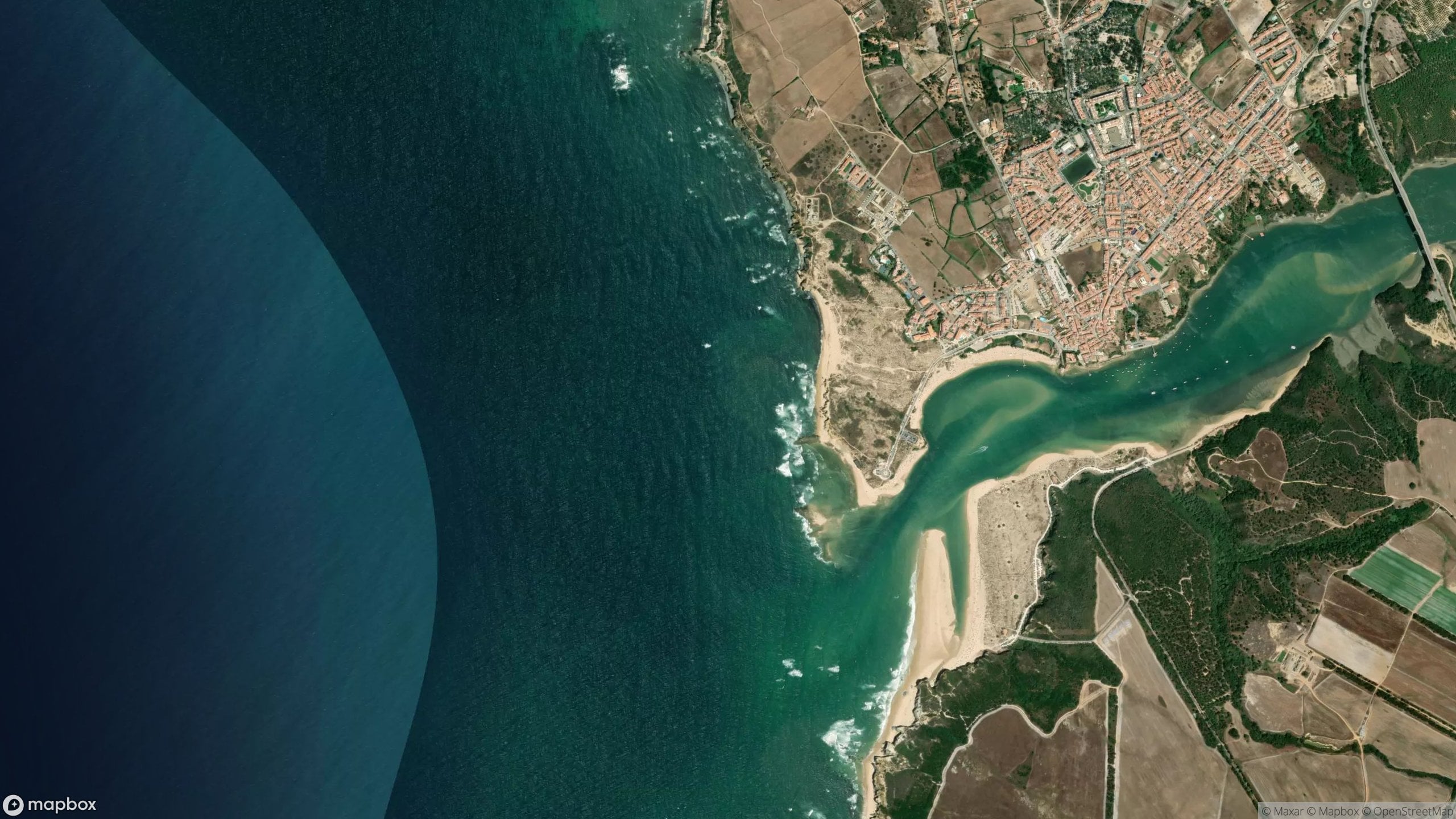 Surf scene from Alentejo Portugal, Portugal.