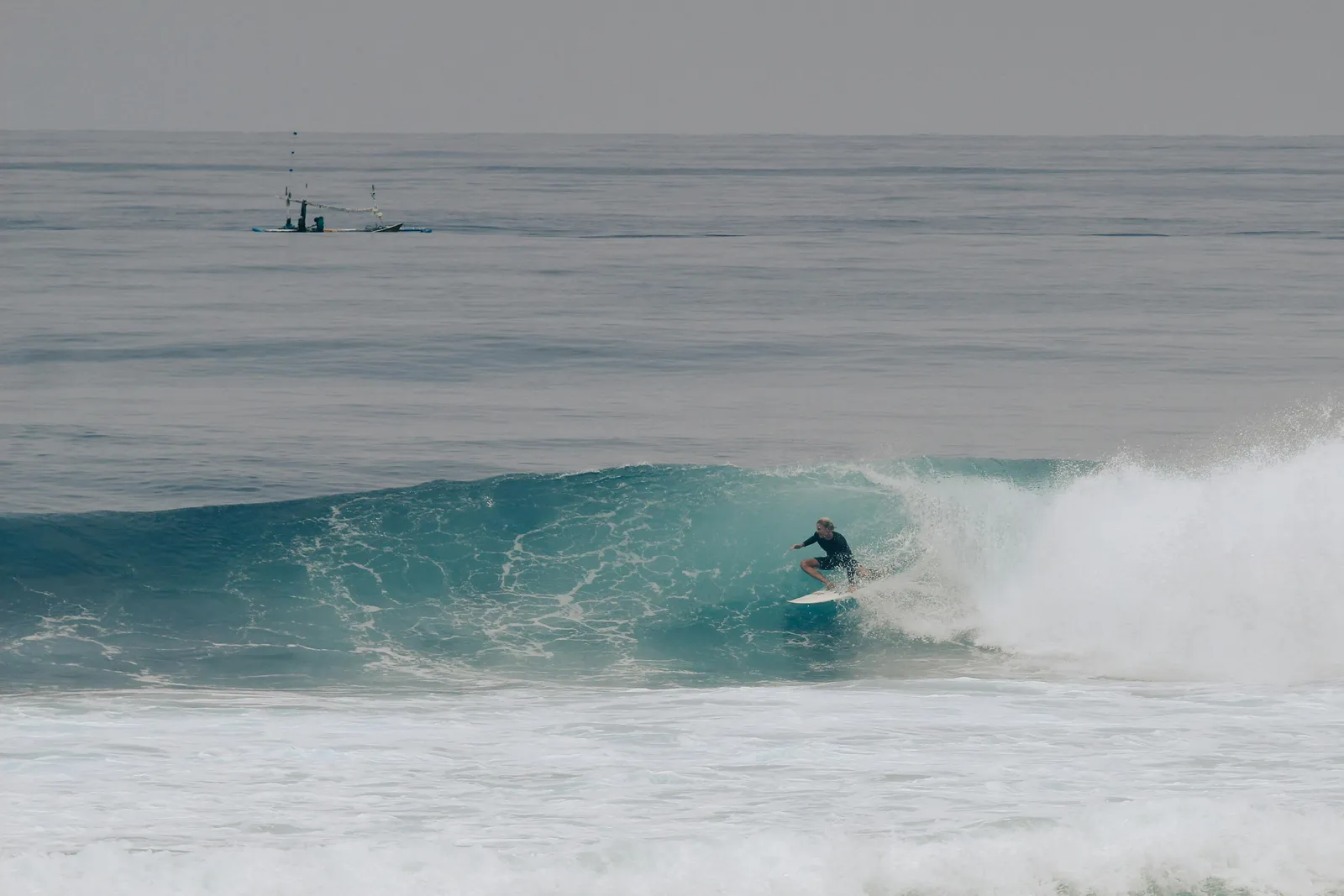 Surf scene from Bali, Indonesia.