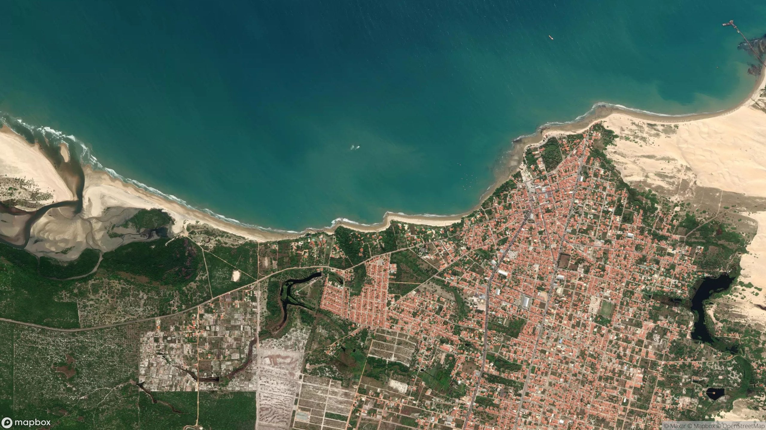 Surf scene from Ceara, Brazil.