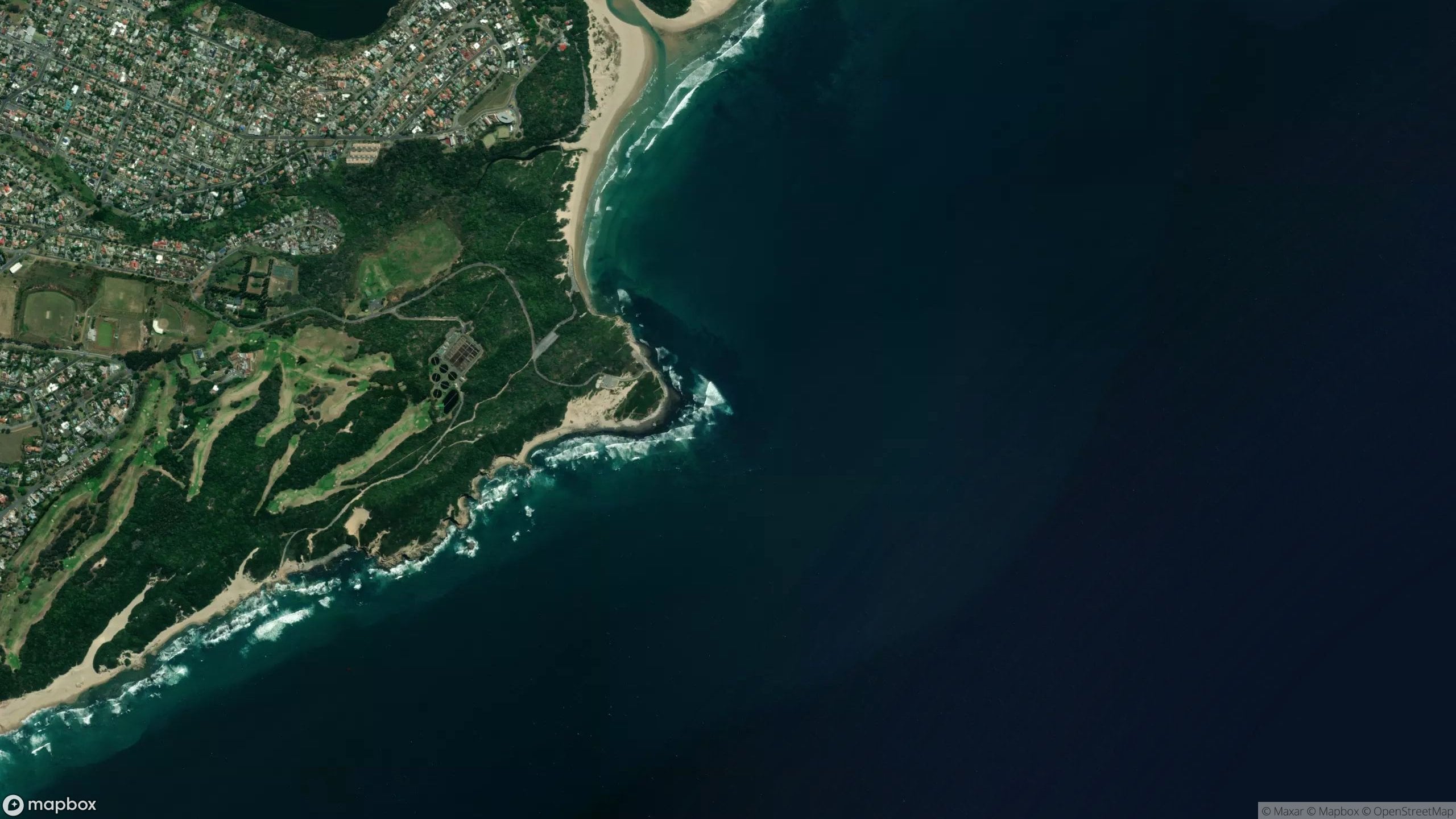 Surf scene from Eastern Cape, South Africa.