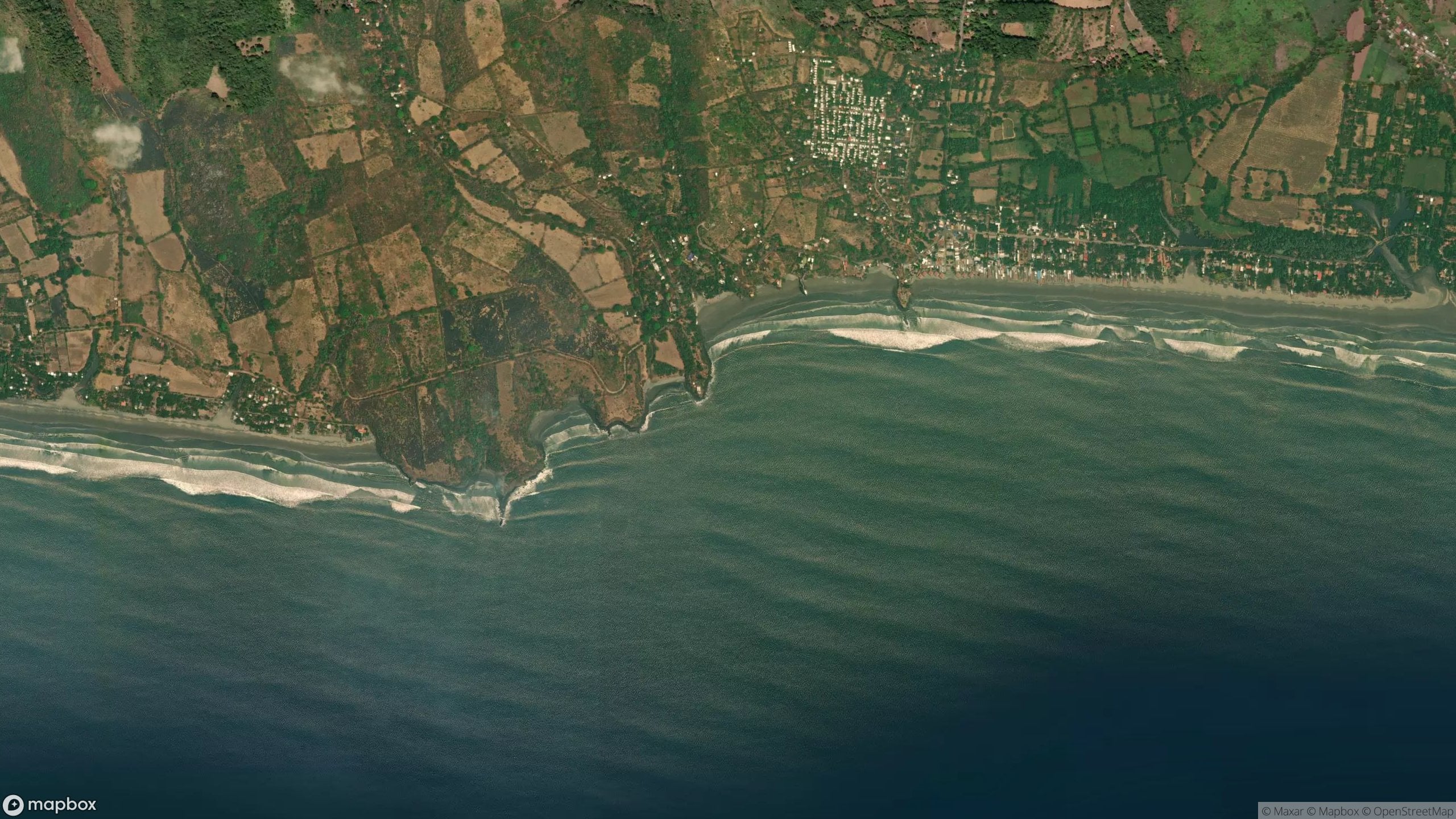 Surf scene from El Salvador, El Salvador.