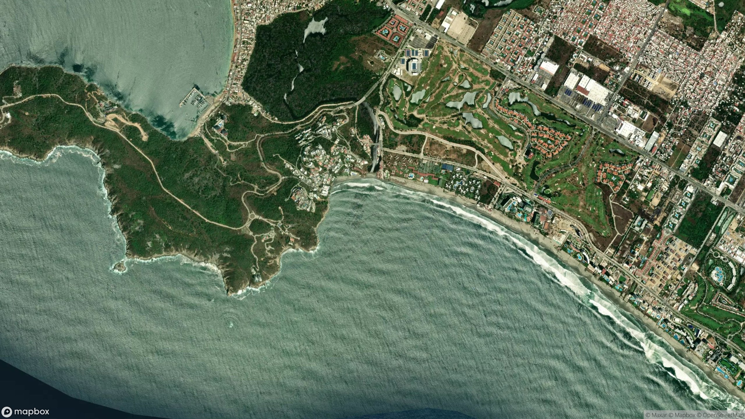 Surf scene from Guerrero, Mexico.