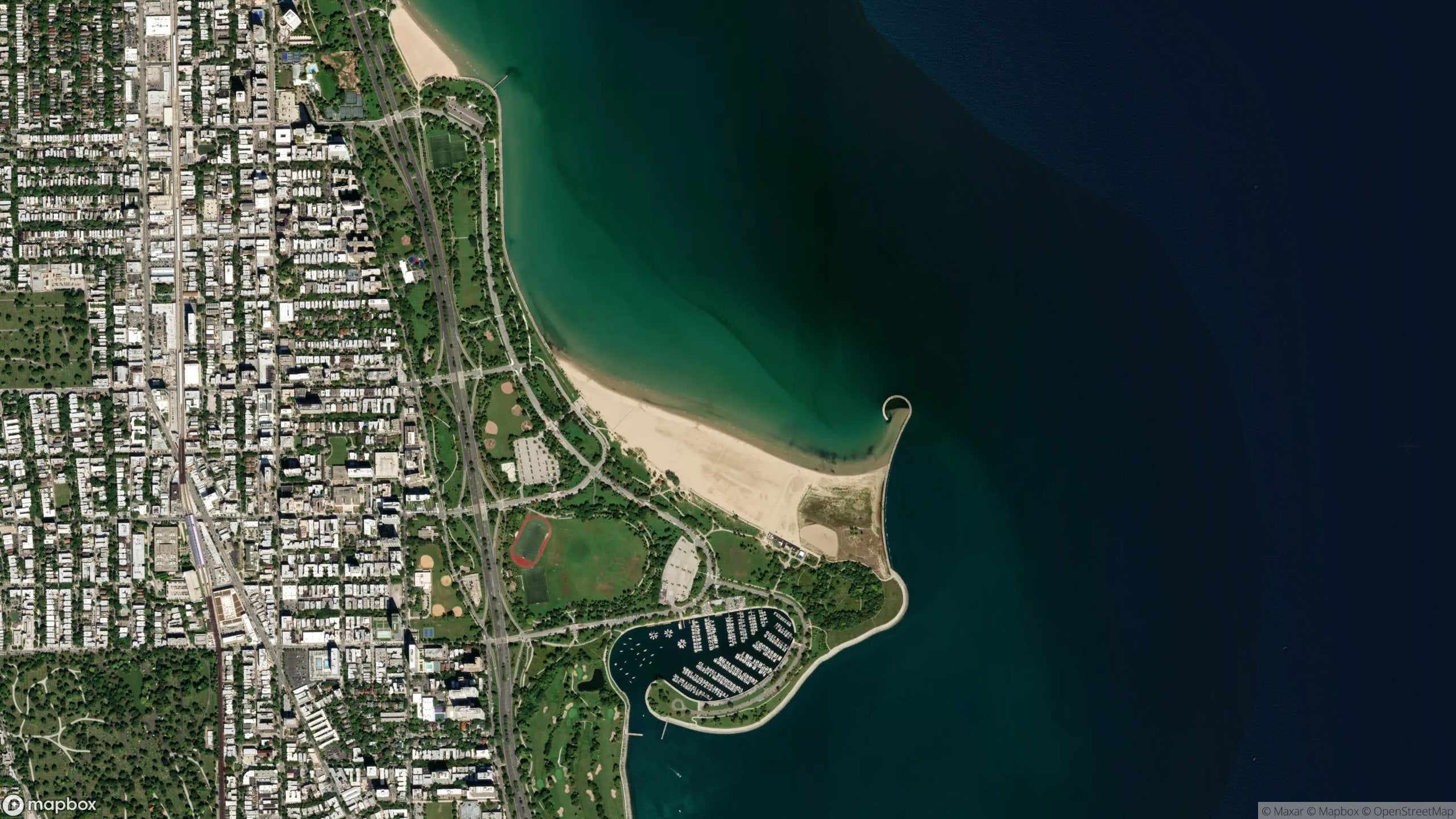 Surf scene from Illinois, United States.