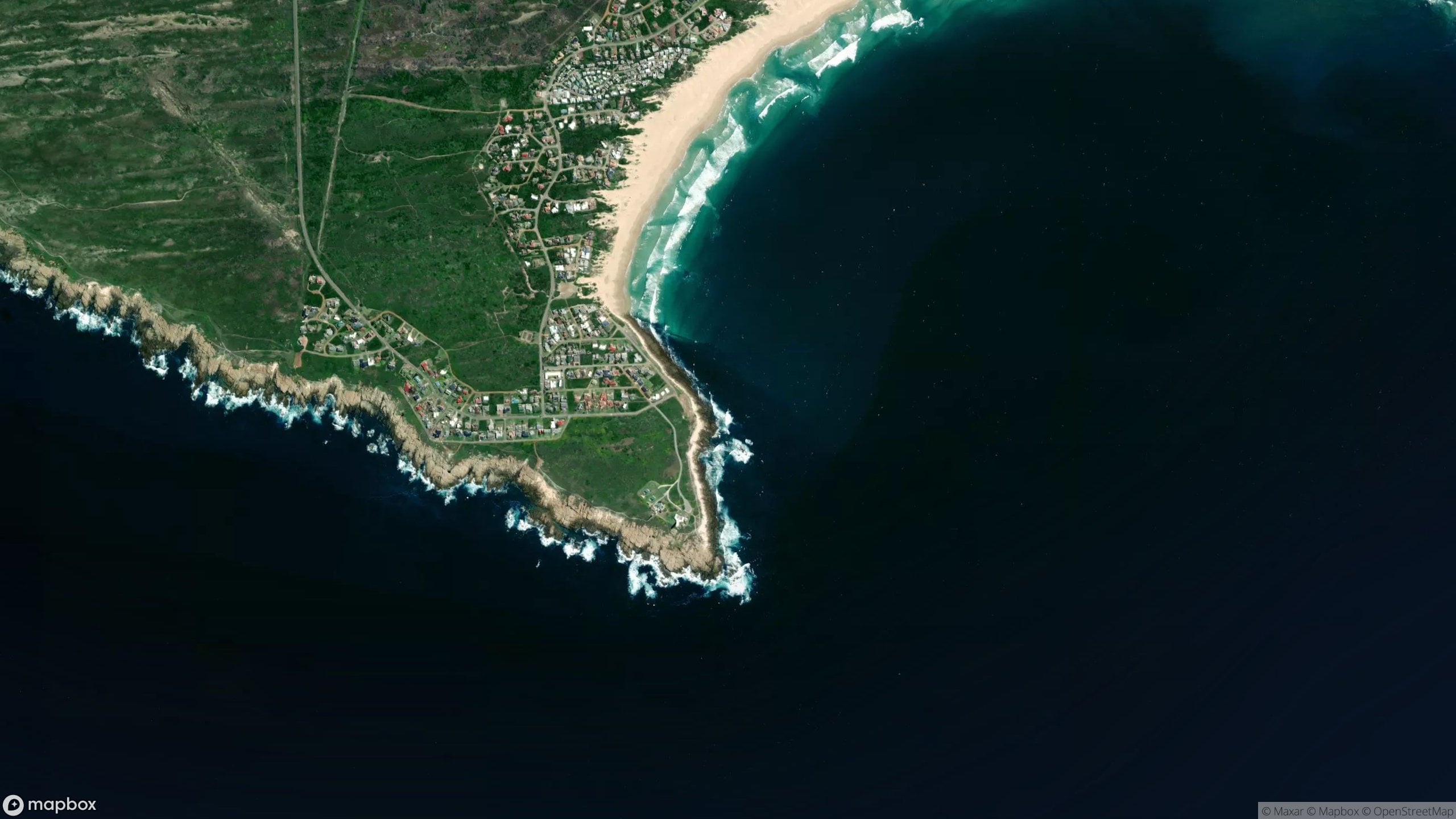 Surf scene from Jeffreys Bay, South Africa.