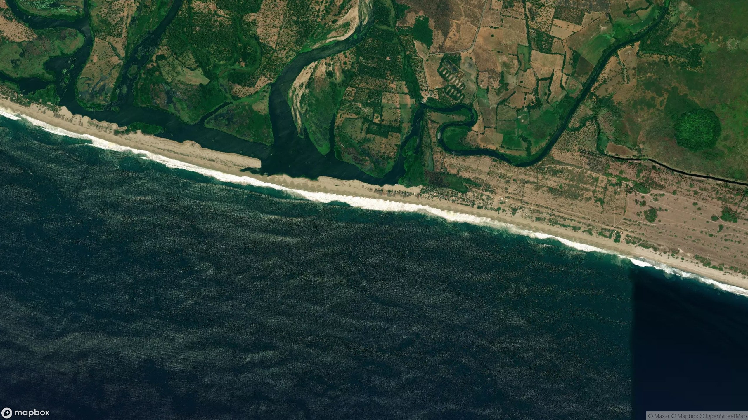 Surf scene from Michoacán, Mexico.