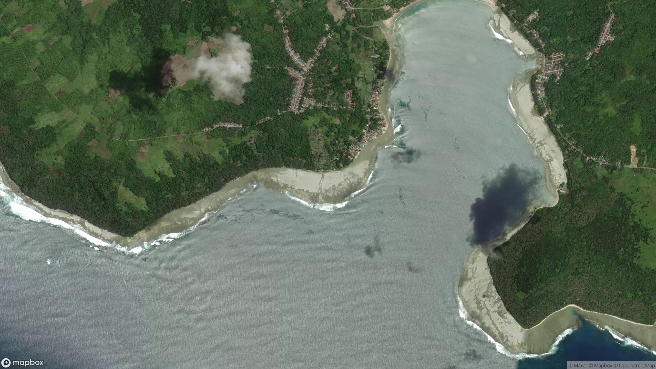 Surf scene from Nias, Indonesia.