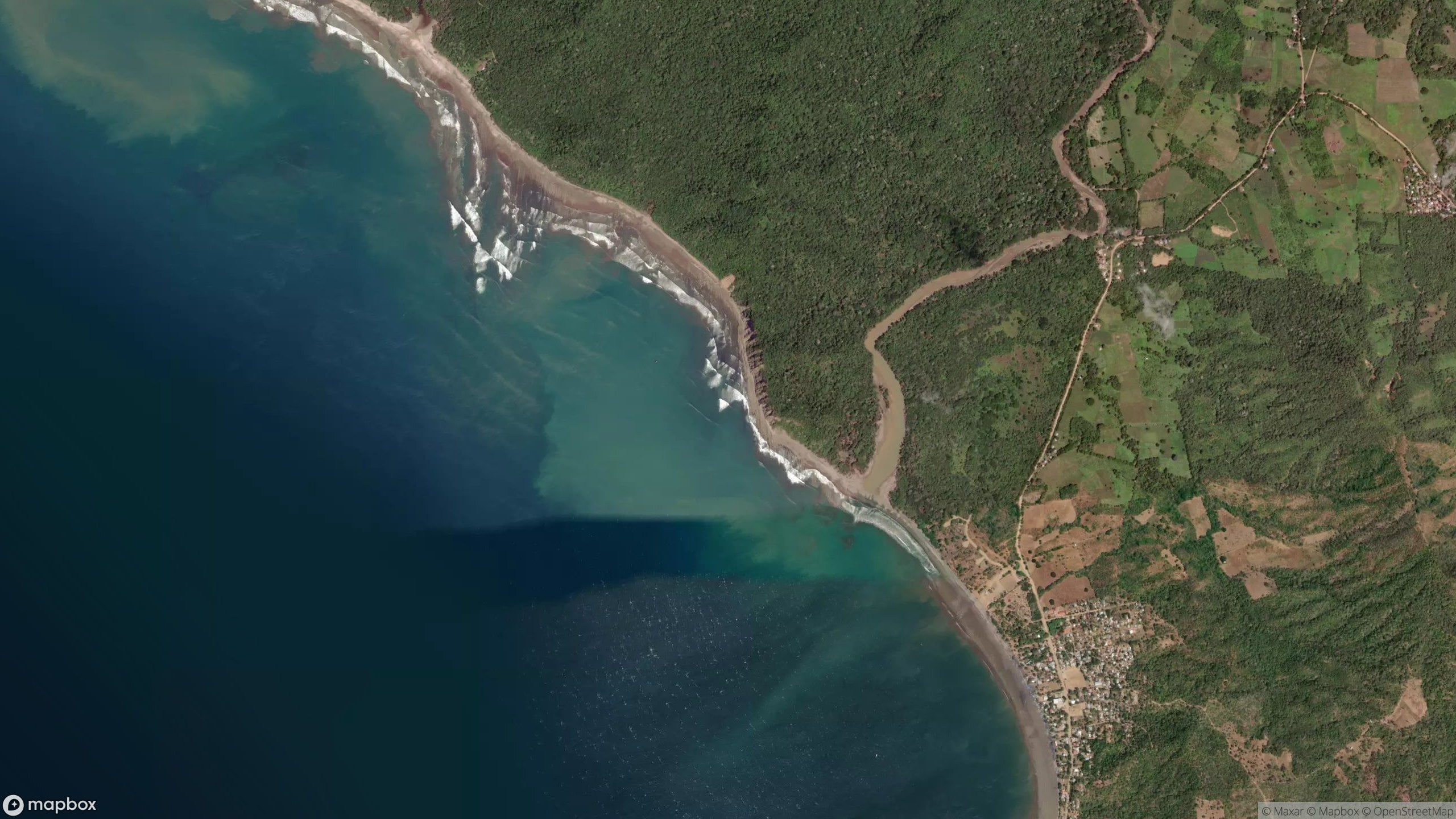 Surf scene from Nicaragua - Pacific Side, Nicaragua.