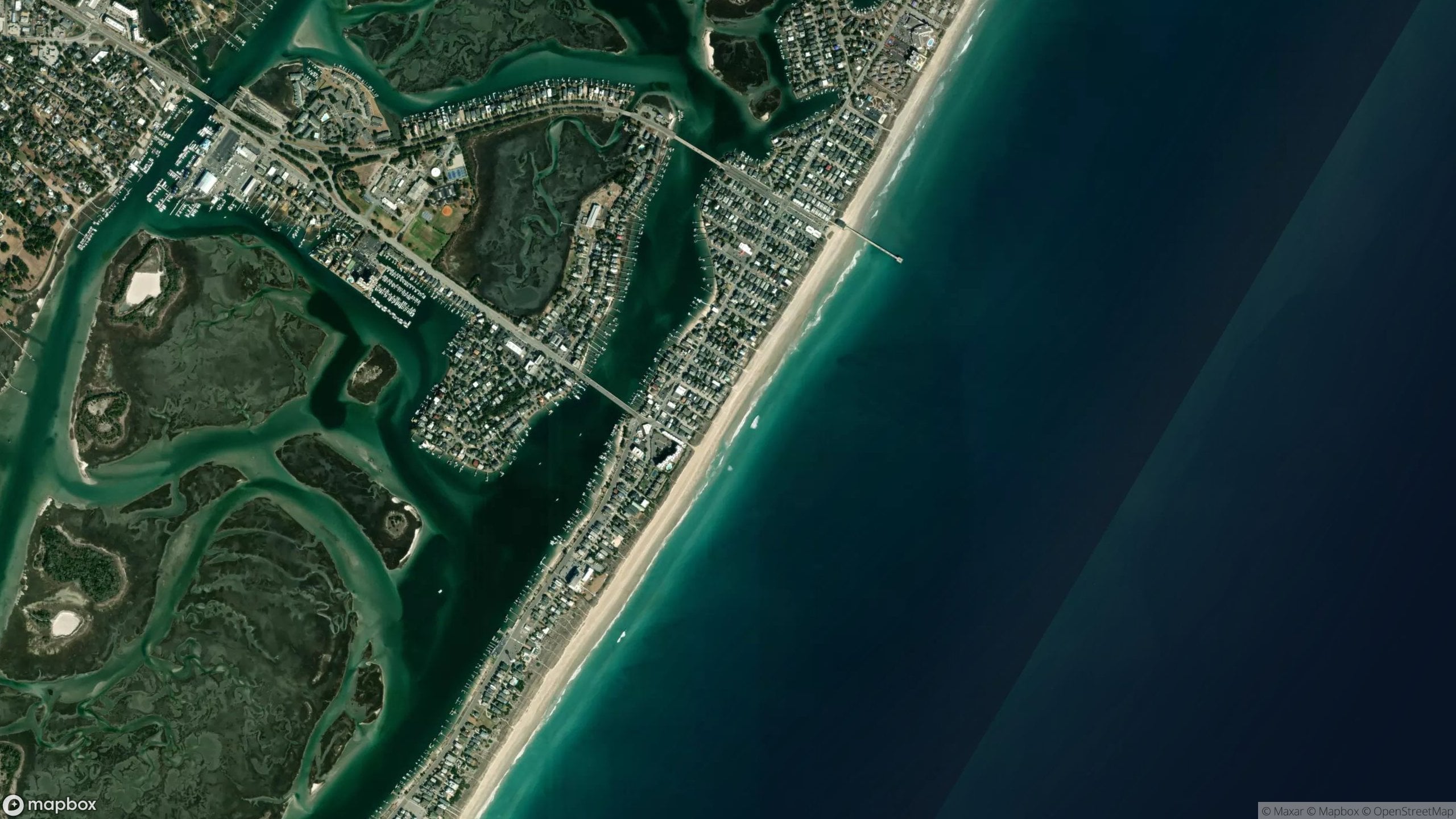 Surf scene from North Carolina, United States.