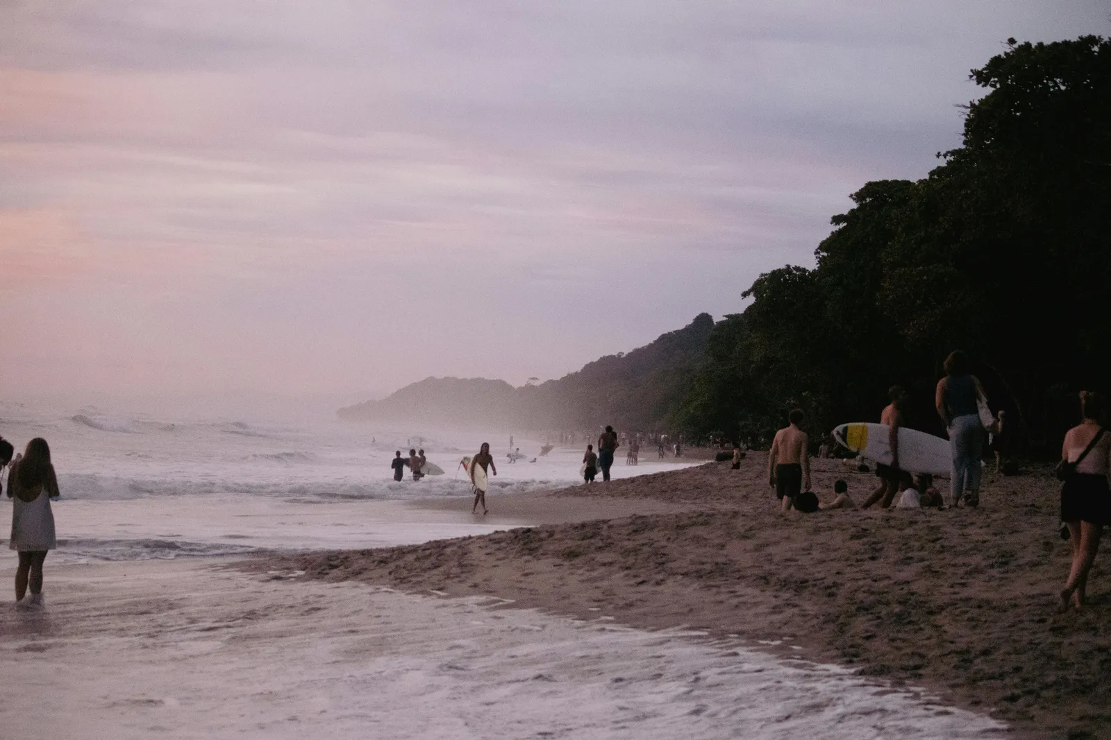 Surf scene from North Costa Rica, Costa Rica.