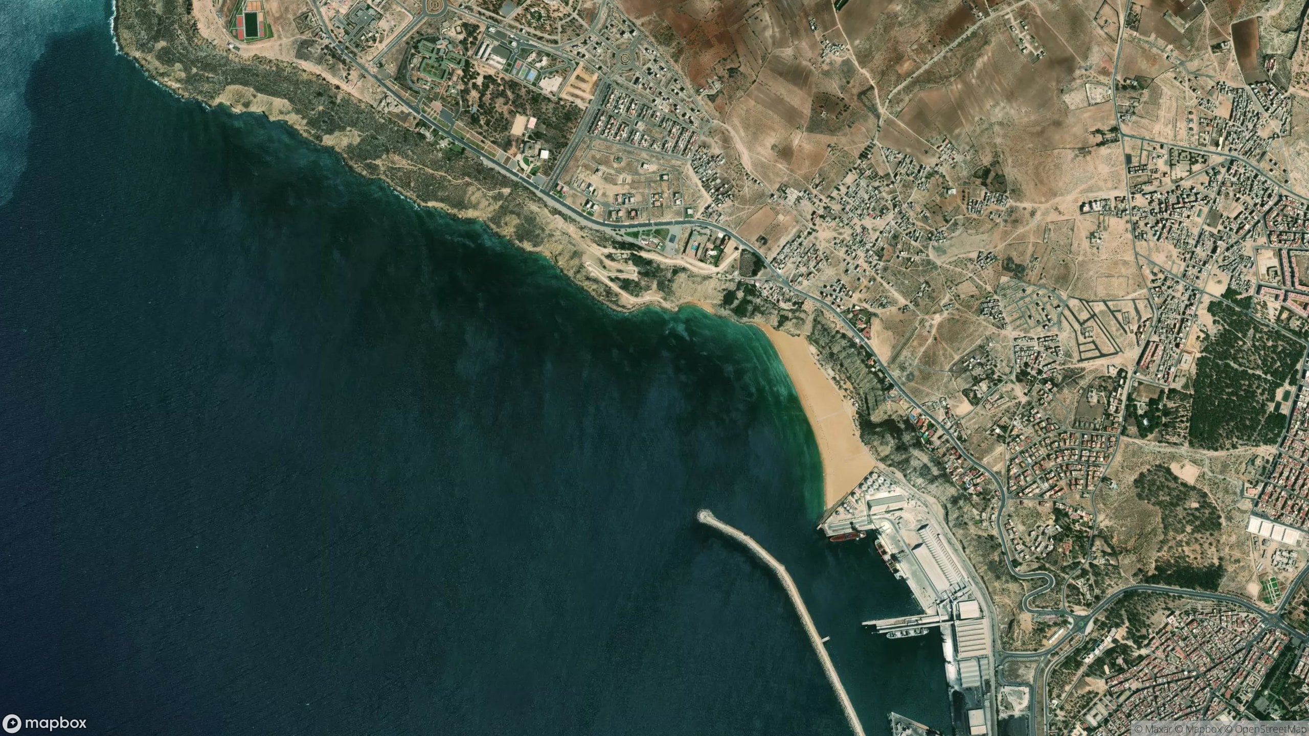 Surf scene from North Morocco, Morocco.