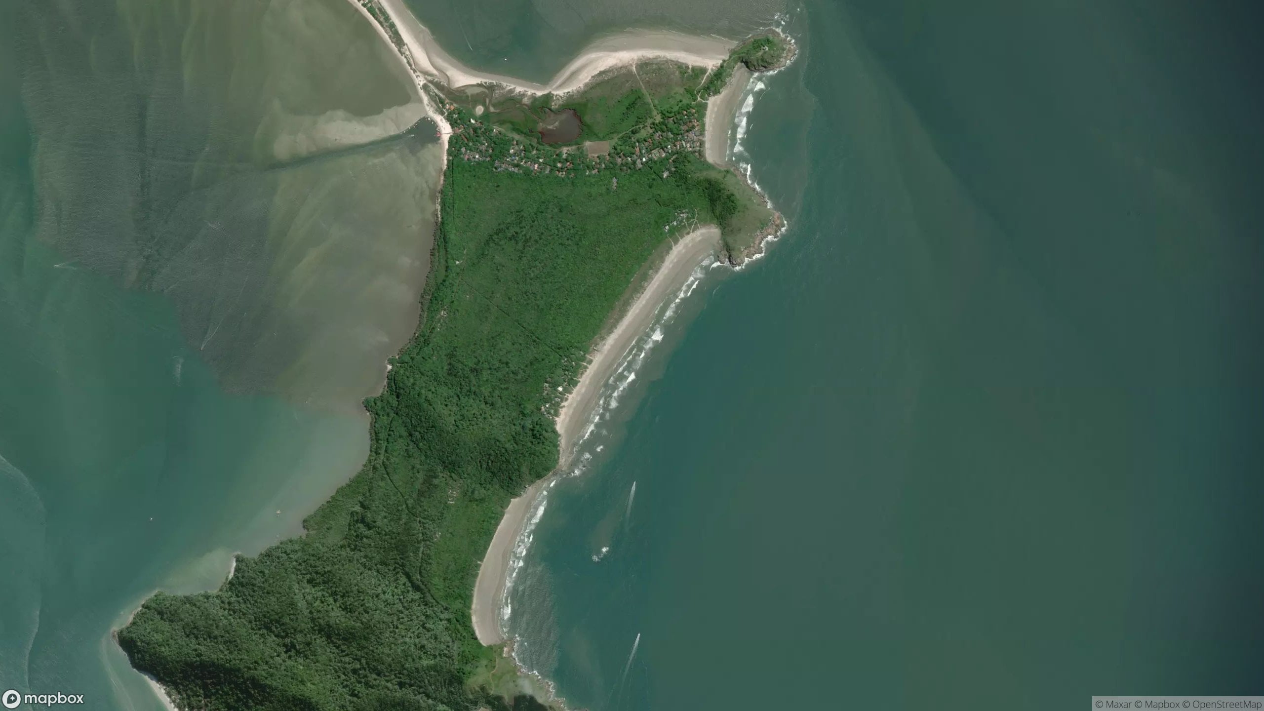 Surf scene from Parana, Brazil.