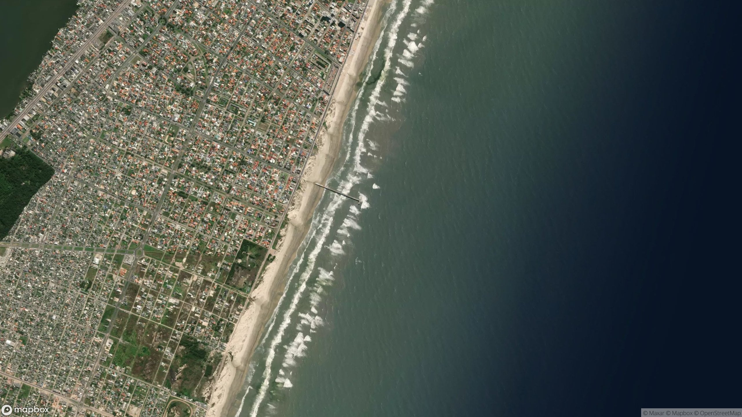 Surf scene from Rio Grande do Sul, Brazil.