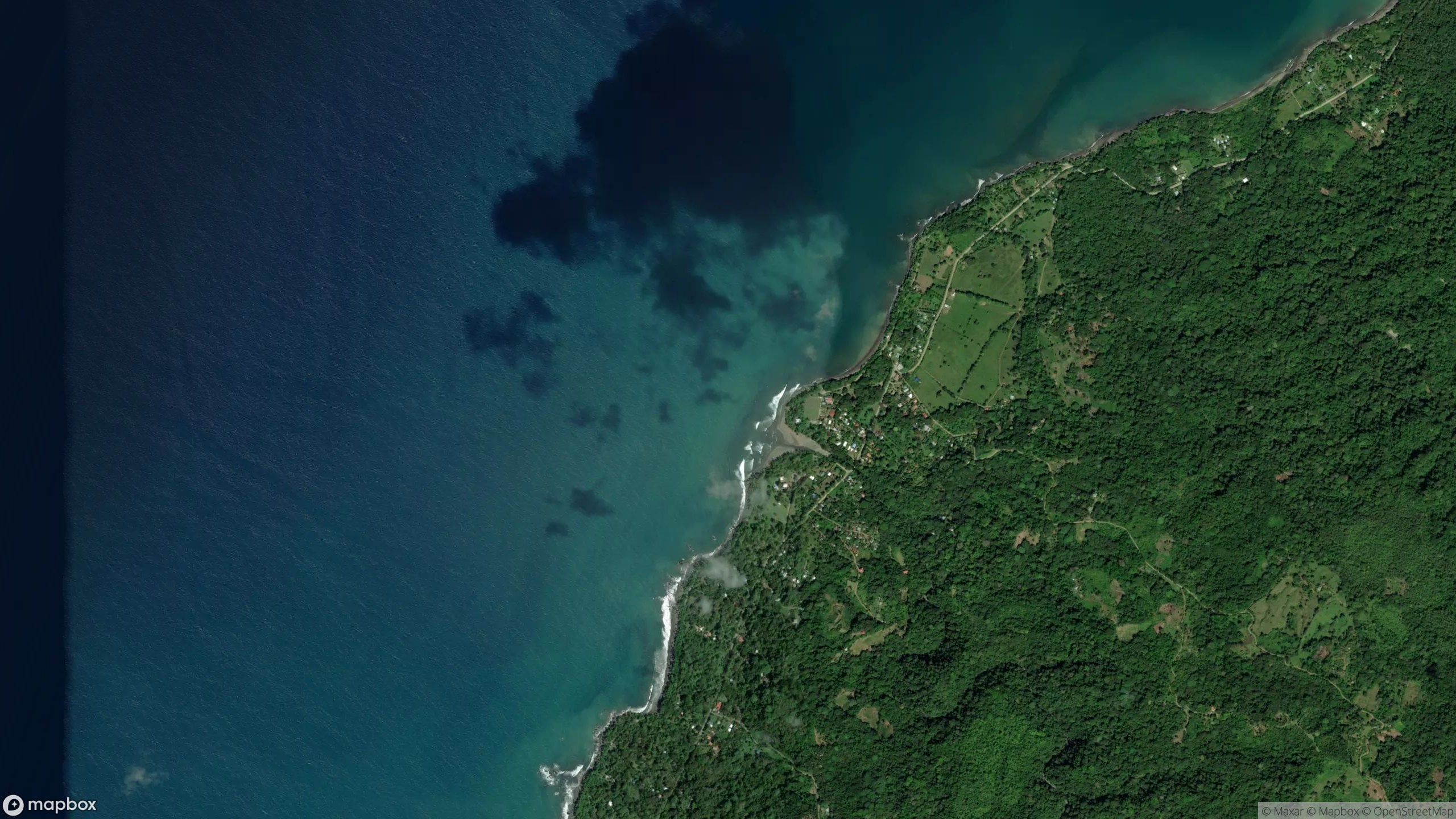 Surf scene from South Costa Rica, Costa Rica.