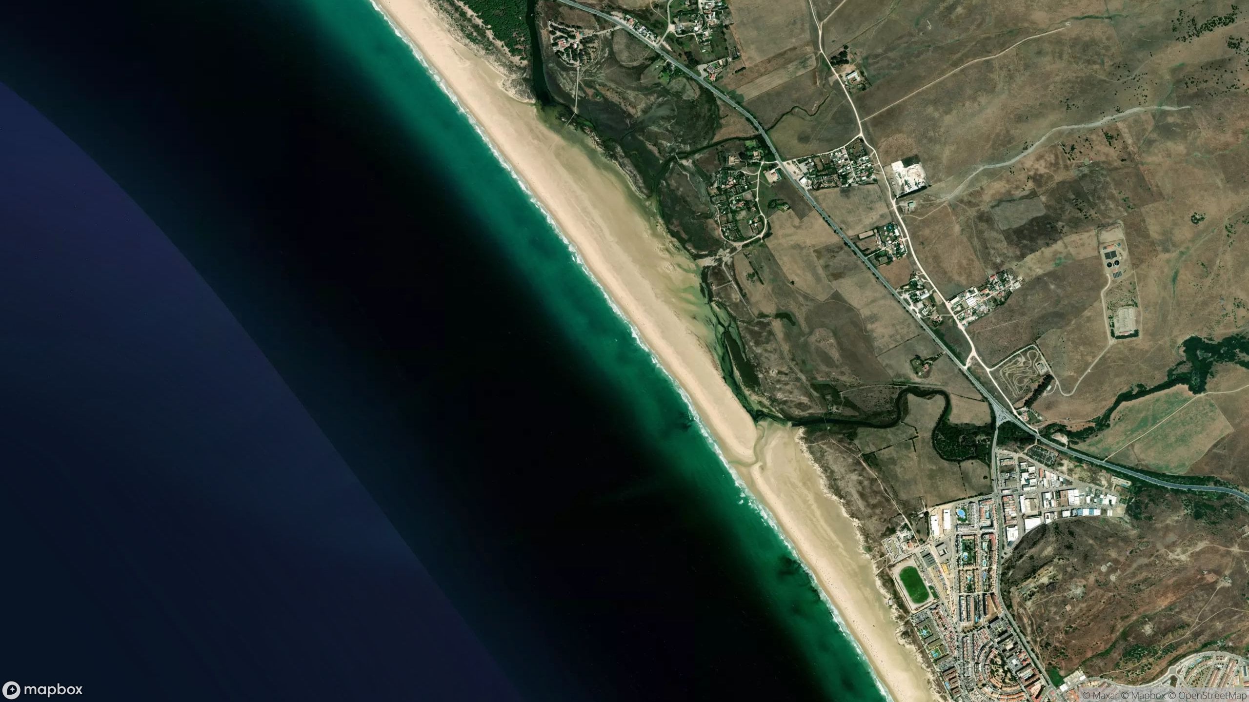 Surf scene from Southwest Spain, Spain.