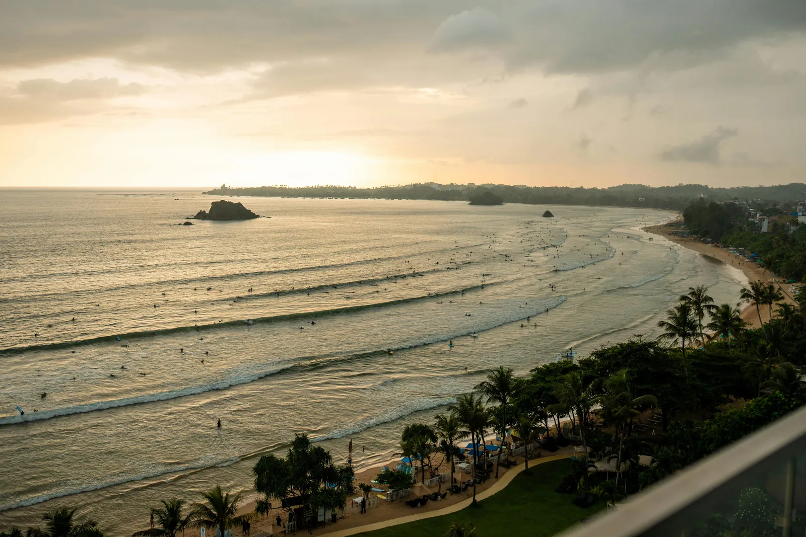 Surf scene from Southwestern Sri Lanka, Sri Lanka.