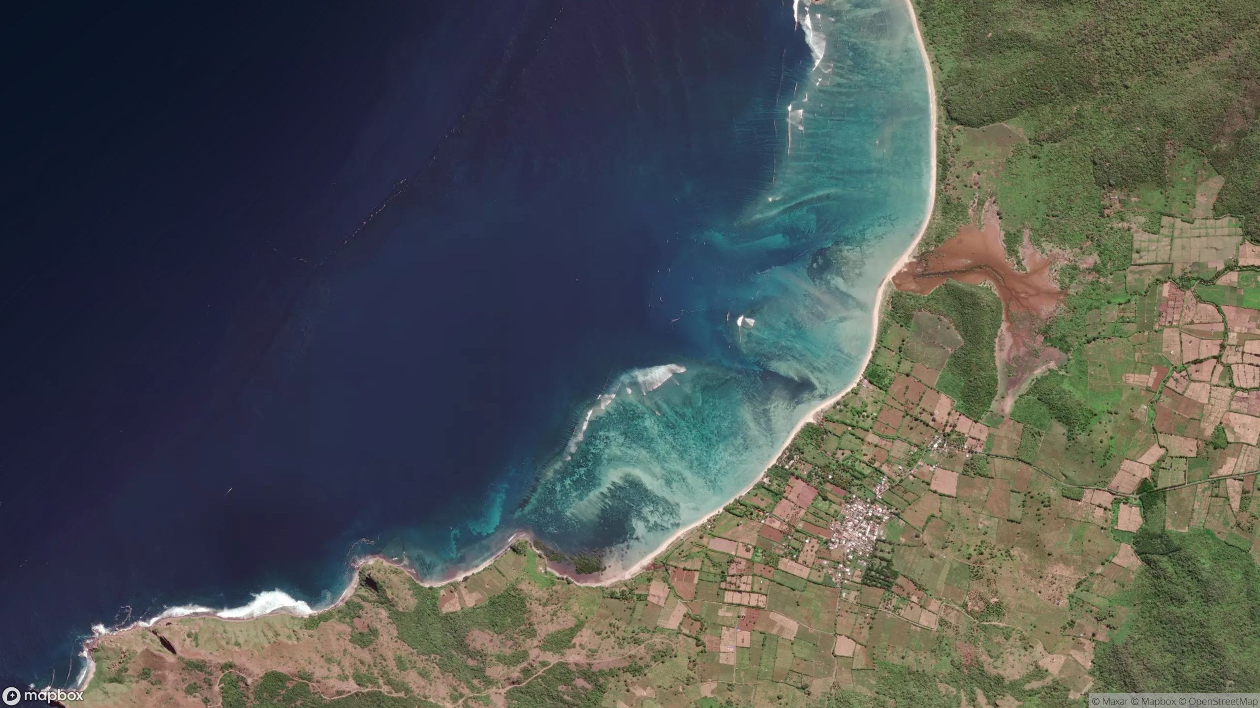 Surf scene from Sumbawa, Indonesia.