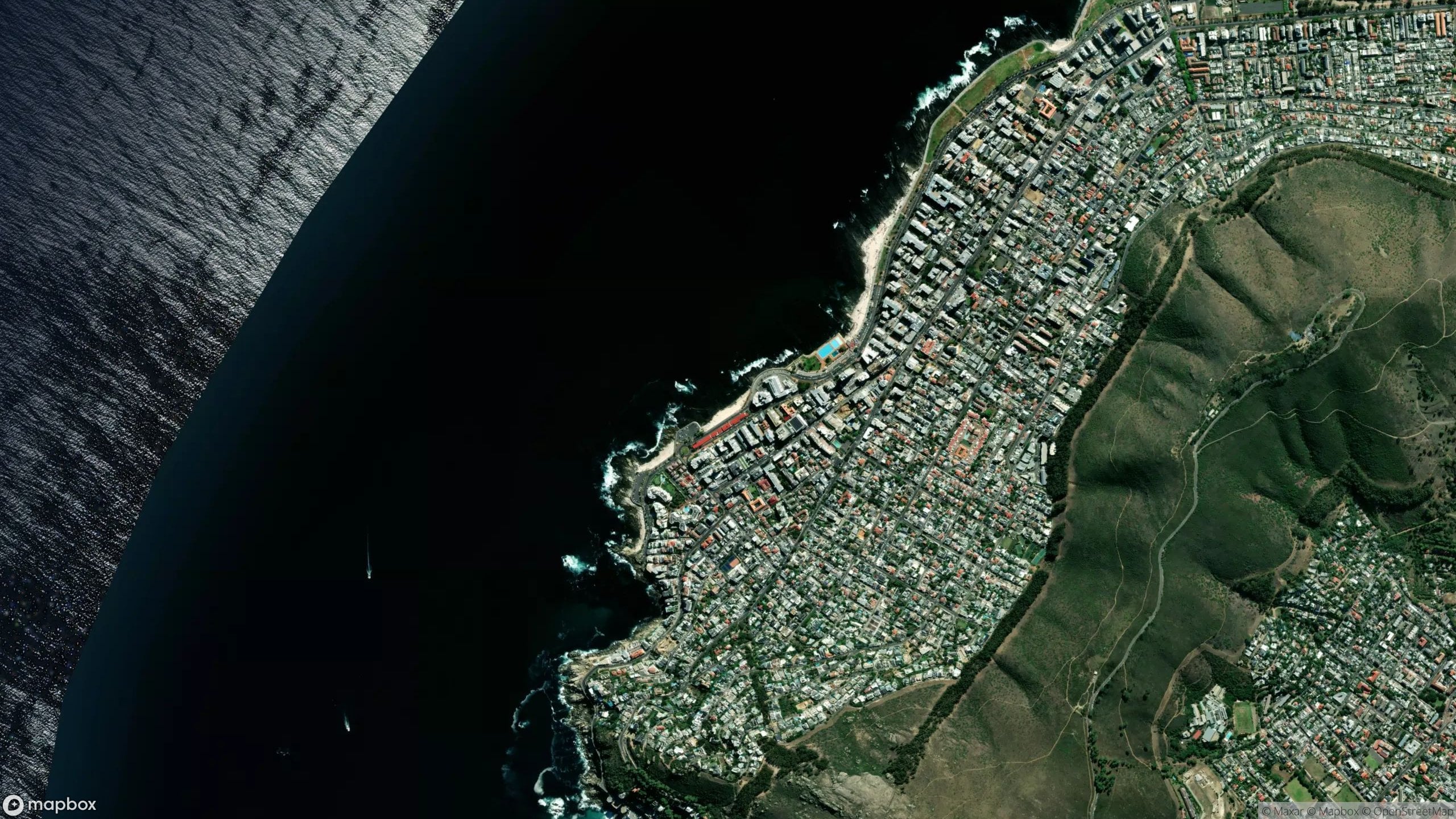 Surf scene from West Coast/Cape Peninsula, South Africa.